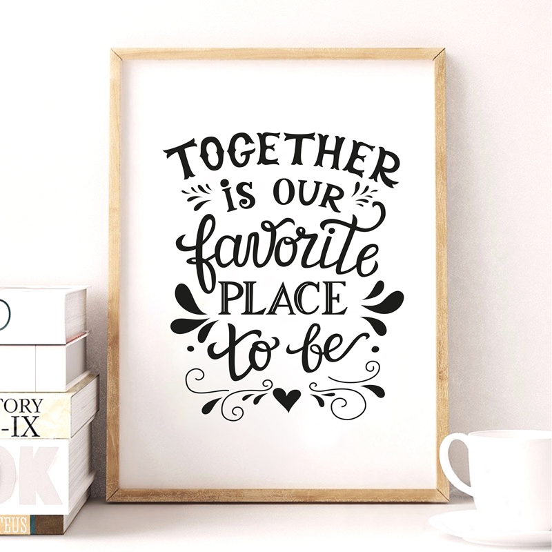 Romantic Love Story Canvas Print Poster Beautiful Family Quote Wall Art For Home Decor - 4