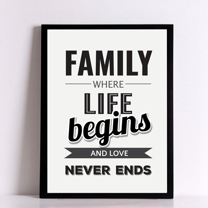 Romantic Love Story Canvas Print Poster Beautiful Family Quote Wall Art For Home Decor - 3