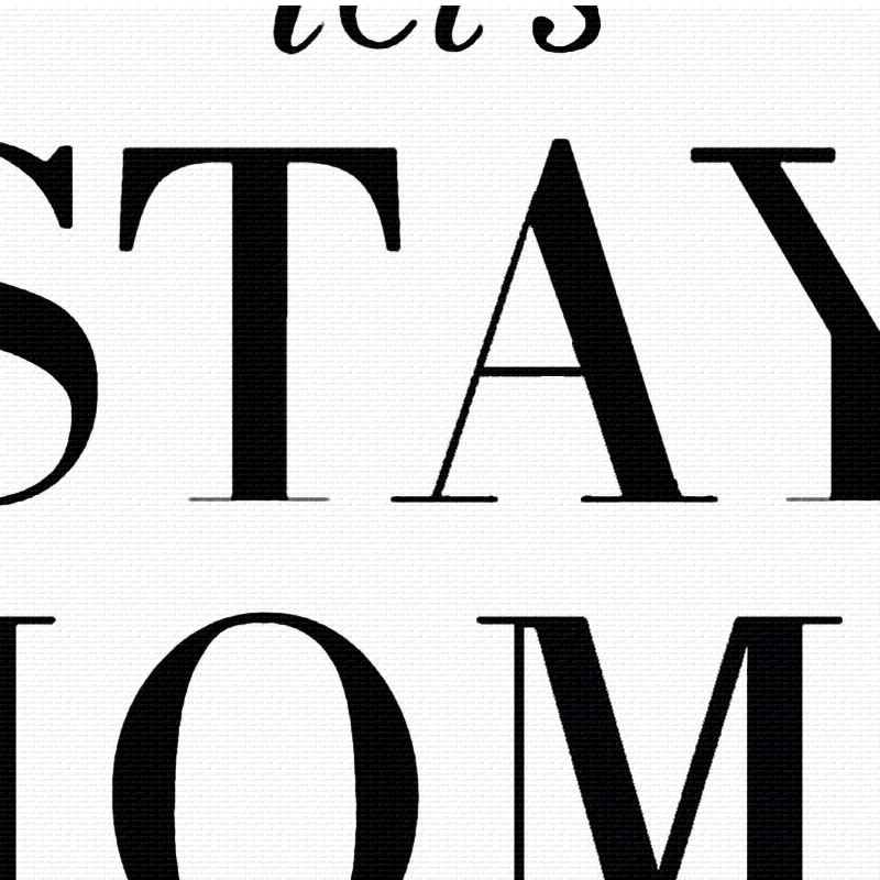 Nordic Minimalist Typography Stay Home Quotes Art Print Painting Poster Wall Pictures Hogar - 3