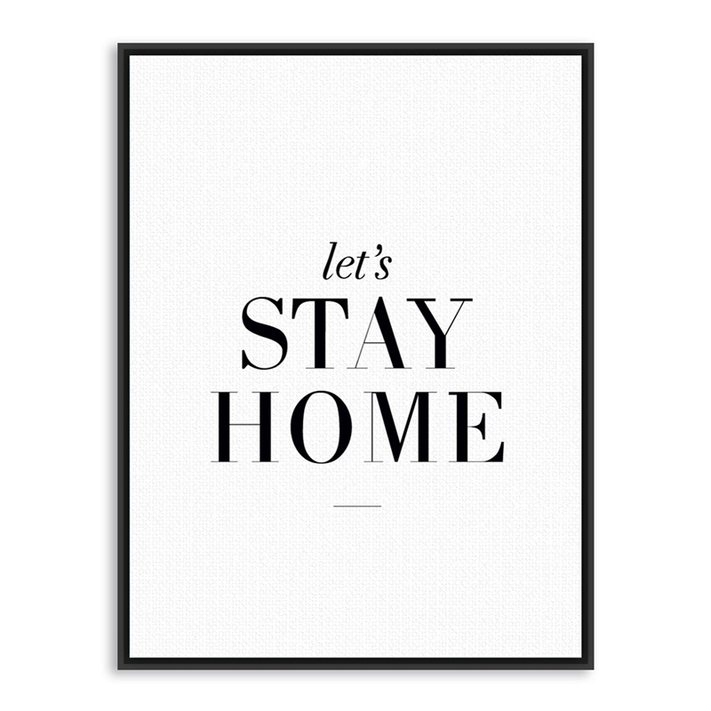 Nordic Minimalist Typography Stay Home Quotes Art Print Painting Poster Wall Pictures Hogar - 2