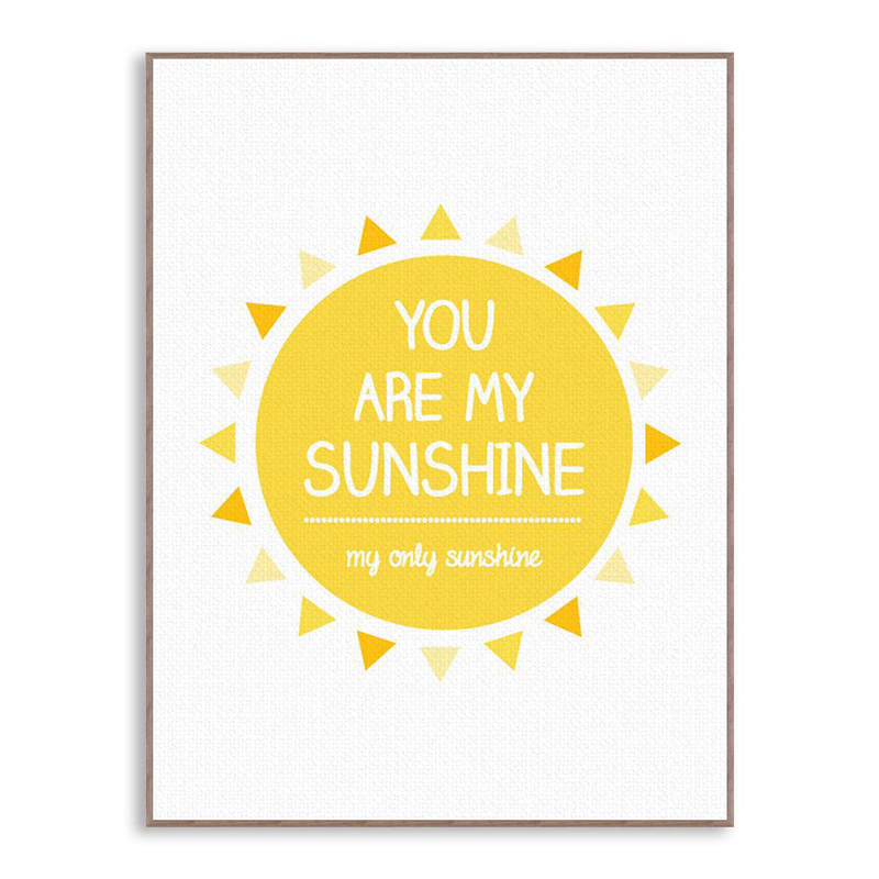 Nordic Minimalist Typography My Sunshine Quotes Art Print Painting Poster Wall Pictures Hogar - 2