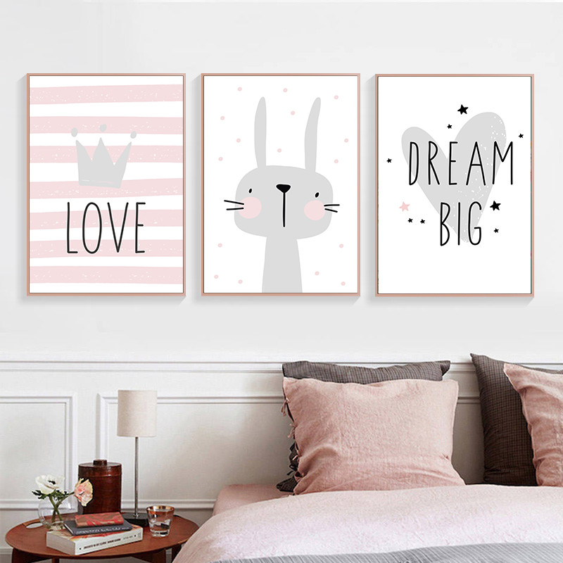 Highdefinition Dream Big Love Themed Modern Canvas Wall Art Print Poster For Room Decor Hd2411 - 2