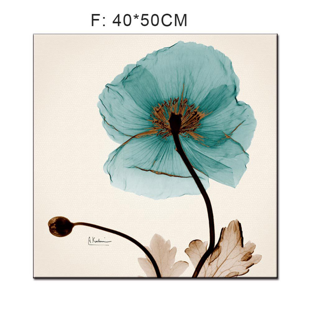 Modern Watercolor Orchid Flower A4 Poster Print Floral Living Room Wall Art Picture Nordic Home Canvas Painting No Frame - 6