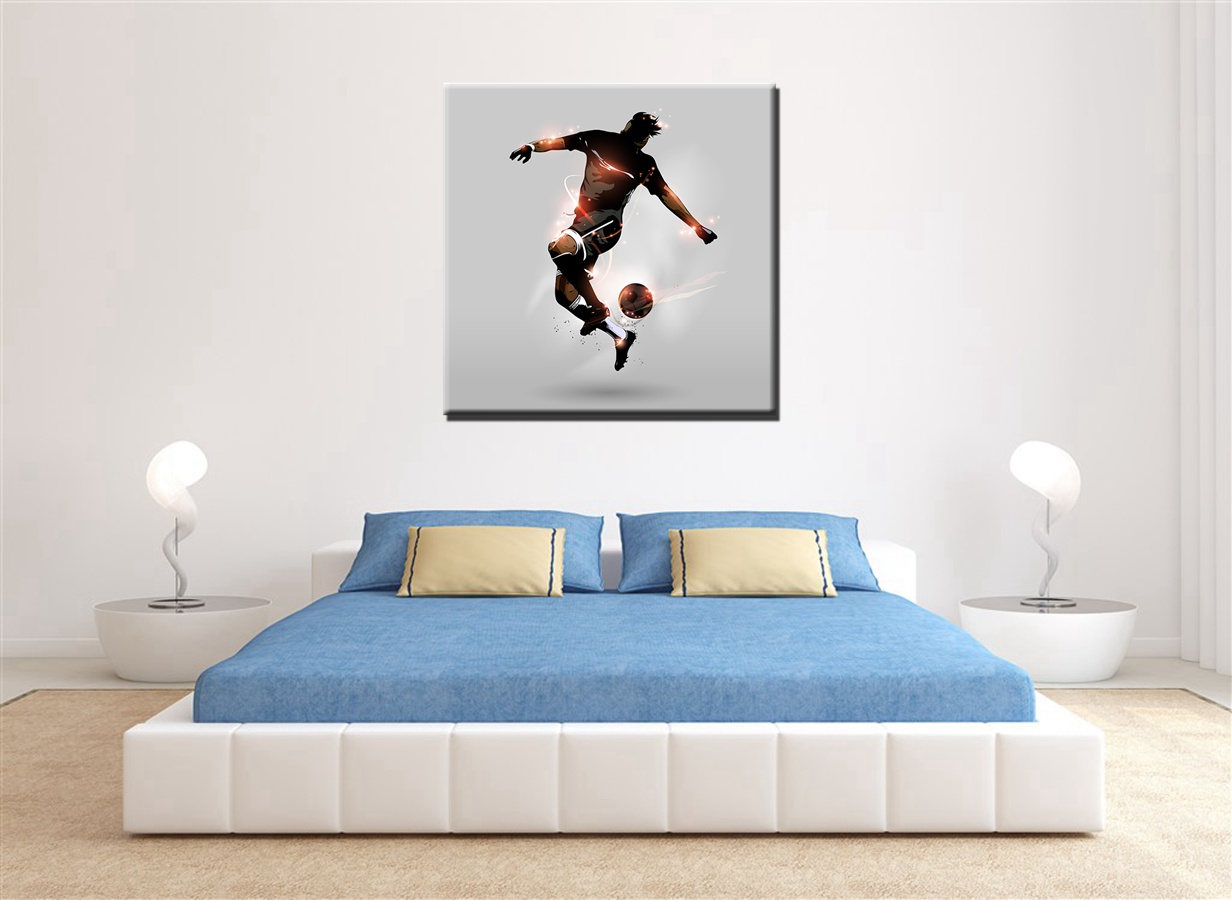 Custom Football Player Hattrick Poster Soccer Artwork Canvas Wall Painting Sports Inspired Room Home Decor Print - 3