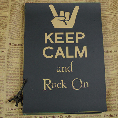 Retro Poster Cafe Bar Decorative Paintings Vintage Nostalgic Kraft Paper Wall Keep Calm Rock Roll - 3