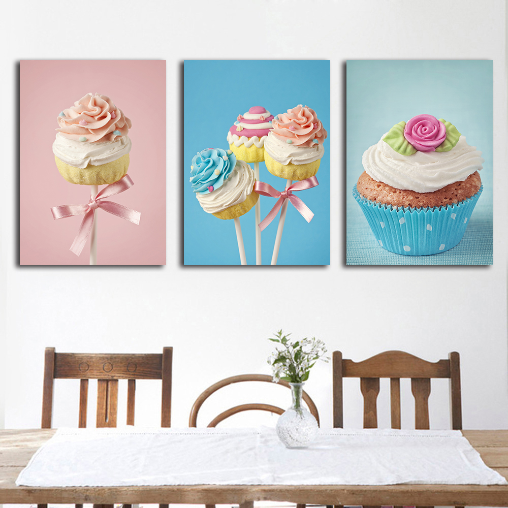 Clstrose Sweets Cake Wall Art Home Painting On Canvas Colorful Room Prints Poster - 2
