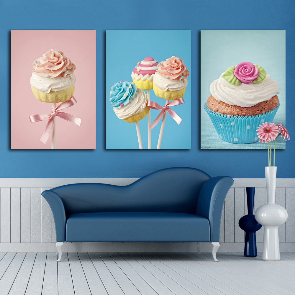 Clstrose Sweets Cake Wall Art Home Painting On Canvas Colorful Room Prints Poster - 3