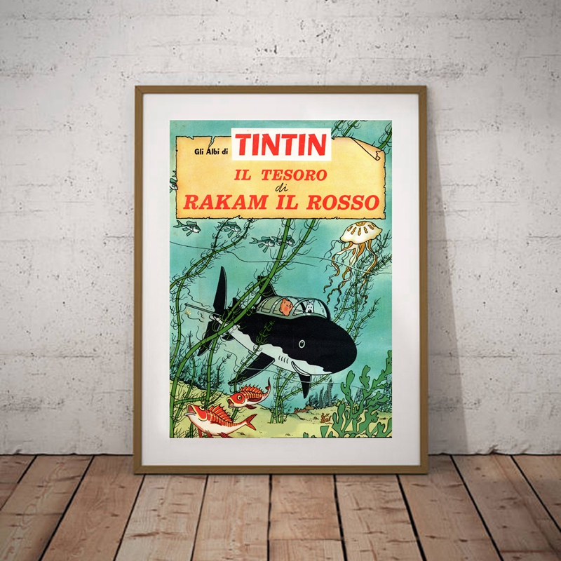 Adventures Of Tintin Art Poster Canvas Prints Wall Decor For Living Room - 5