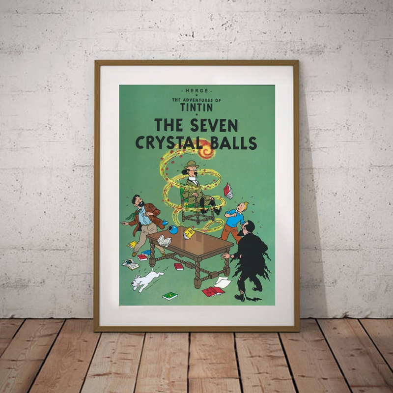 Adventures Of Tintin Art Poster Canvas Prints Wall Decor For Living Room - 7