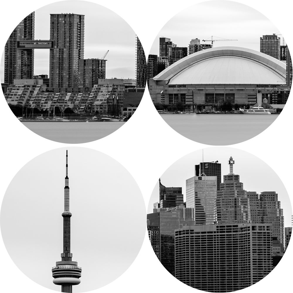 Black White Toronto Skyline Vintage Posters Prints Realist Landscape Wall Art Canvas Pictures Living Room - 5