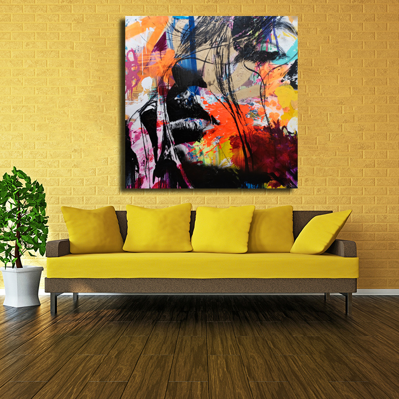 Prints Oil Paintings Modern David Bowie Painting Wall Abstract Color Portrait On Canvas Living Room - 4