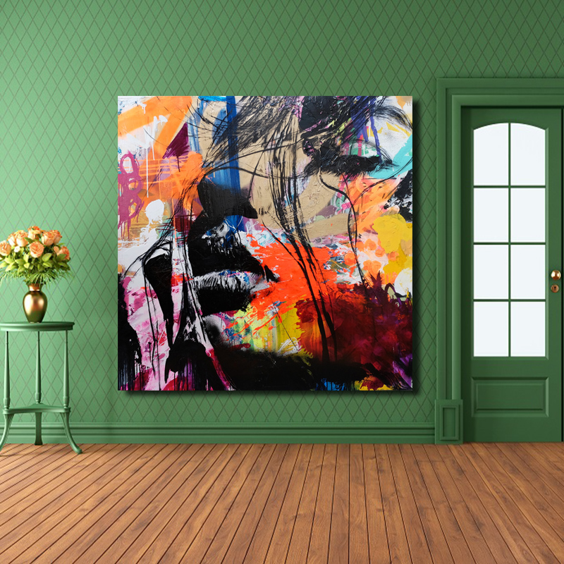 Prints Oil Paintings Modern David Bowie Painting Wall Abstract Color Portrait On Canvas Living Room - 5