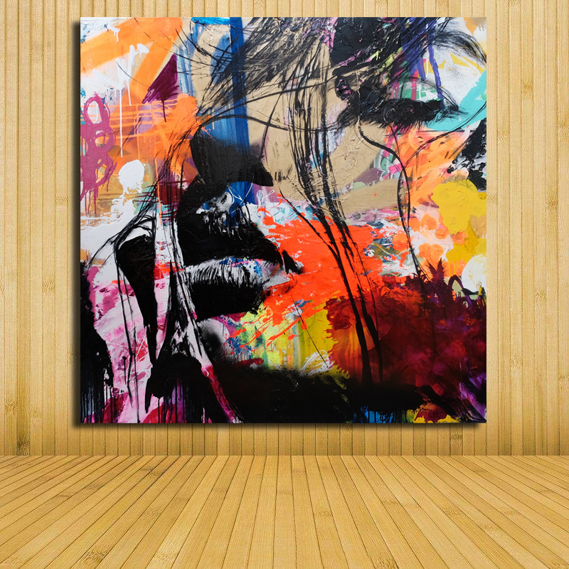 Prints Oil Paintings Modern David Bowie Painting Wall Abstract Color Portrait On Canvas Living Room - 6