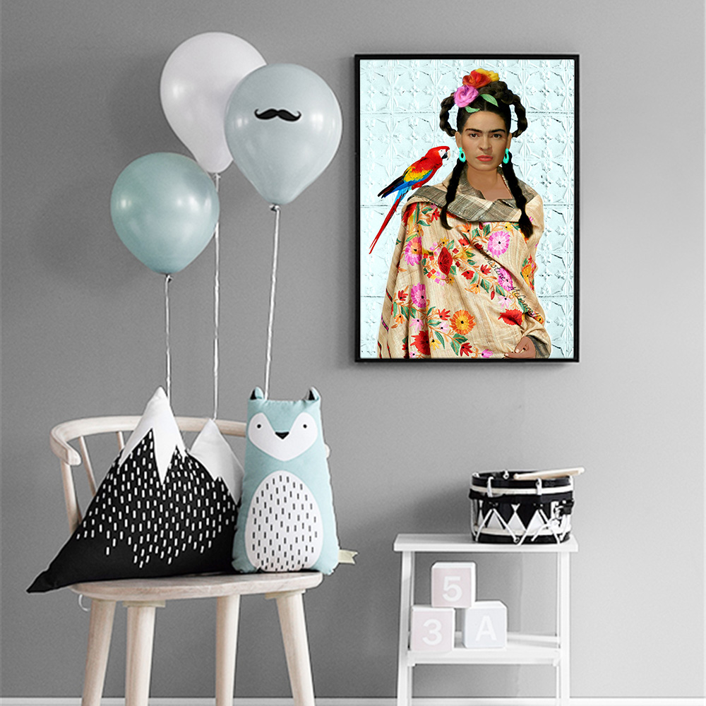 Frida Kahlo Canvas Wall Art Prints Modern Nordic Style Simple Figure Design Frameless Living Room Decorations - 4