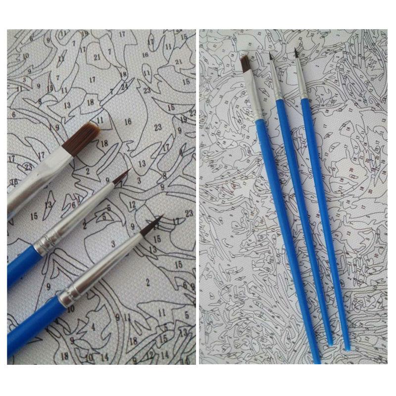 Tree Golden Leaves Painting By Numbers Paint Number Coloring Home Picture Oil Canvas - 5