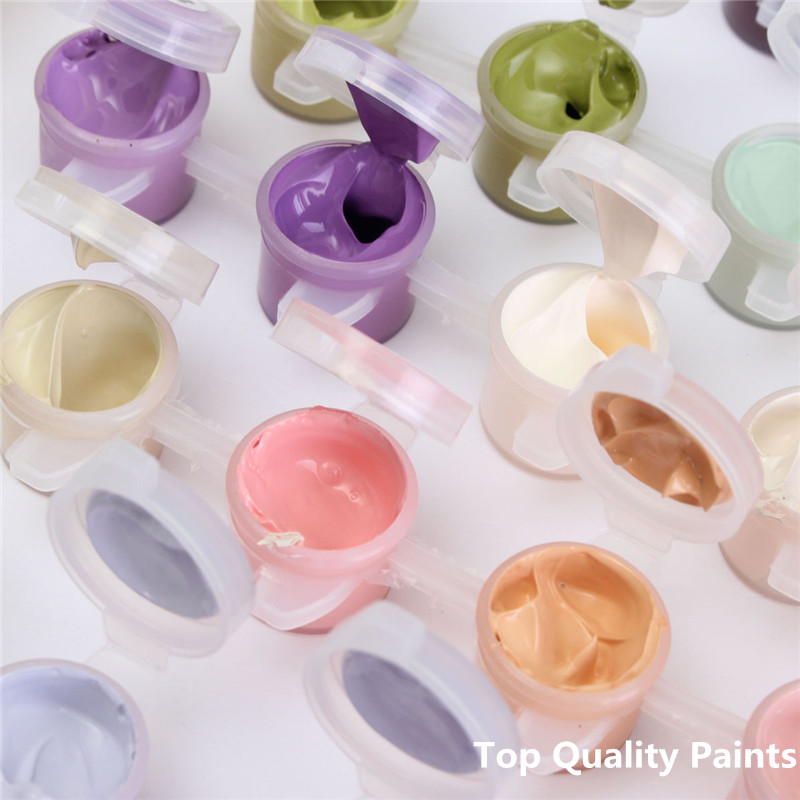 Handwork Train Departure Picture On Canvas Acrylic Paints Painting By Numbers Vintage Home Wall Art Pictures E318 - 3