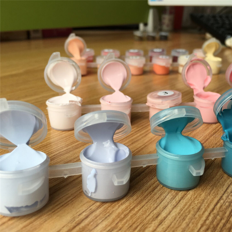 Abstract Framed Oil Paint Painting By Numbers Coloring Colorful Animals Home 4050cm Gx4228 - 4