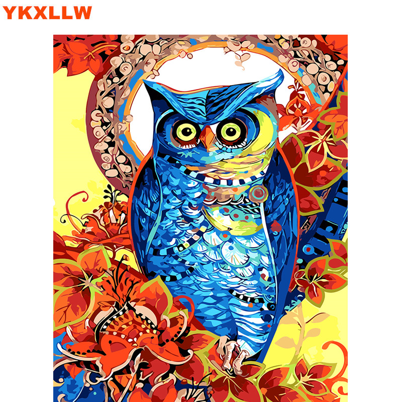 Oil Painting By Numbers Abstract Acrylic Paint Animal Colorful Dog Cat Decorative Canvas Coloring Number Drawing - 6