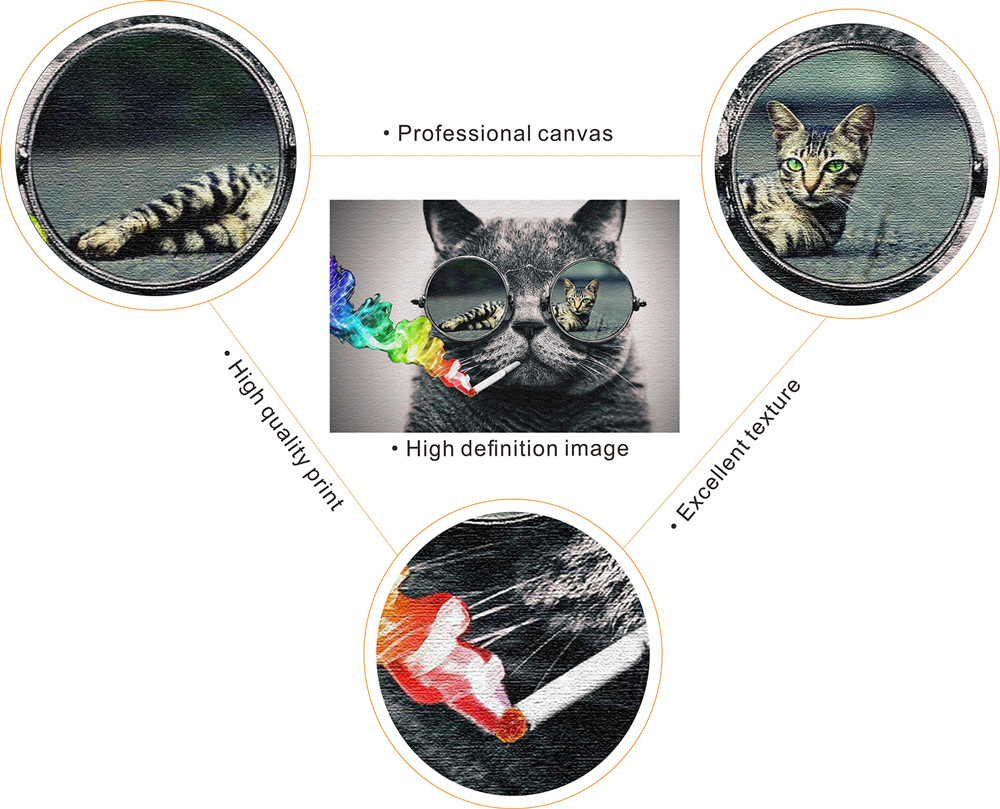 Big Size Canvas Painting Two Horse Running Wall Pictures Vintage Posters Prints Bar - 5