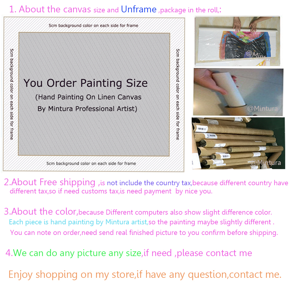 Hand-painted Modern Home Room Hall Wall Art Picture White Orchid Flower Thick Colors Palette Oil Painting On Canvas - 6