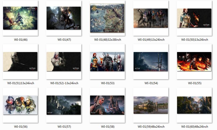 Witcher 3 Wild Hunt Game Art Poster Silk Print Living Room Decor Large 23x20 32x38 Inch Sizes - 4