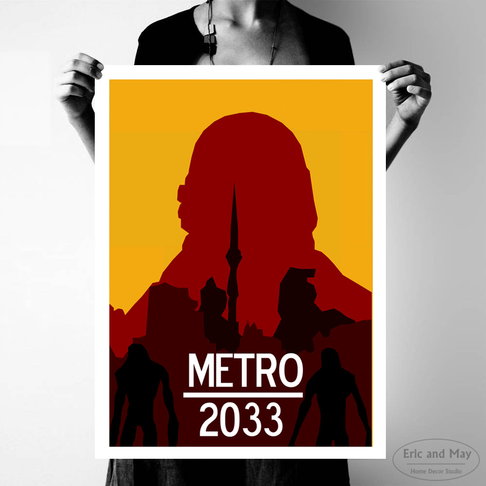Vintage Metro 2033 Game Minimalist Posters Prints Wall Art Canvas Painting Living Room Home Unframed - 3