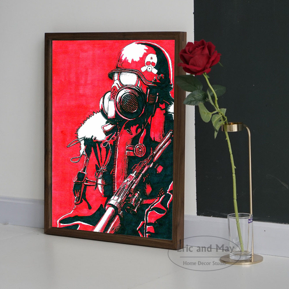 Vintage Metro 2033 Game Minimalist Posters Prints Wall Art Canvas Painting Living Room Home Unframed - 6
