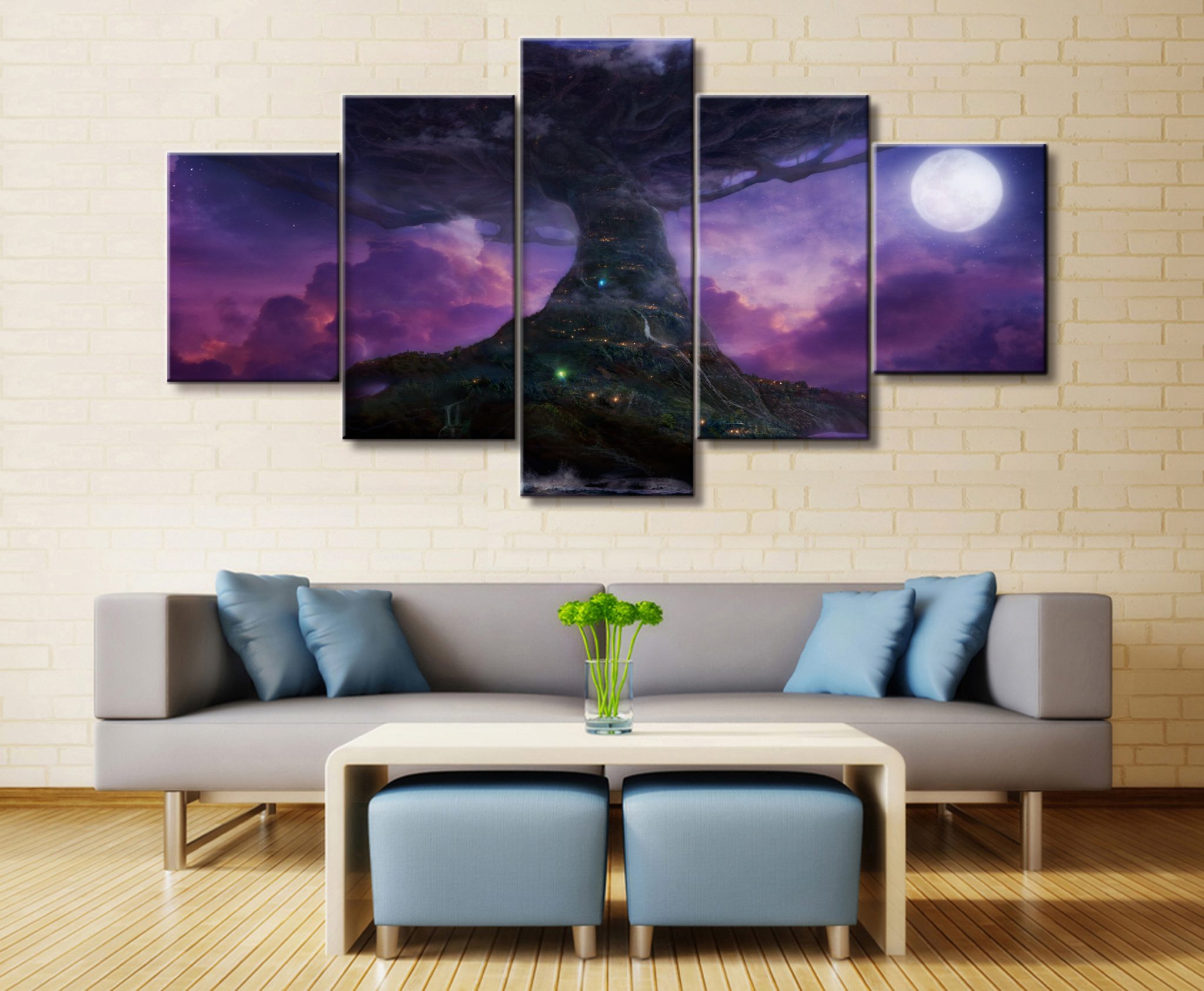 Warcraft Dota 2 Video Game Art 5piece Canvas Wall Decor Poster Set