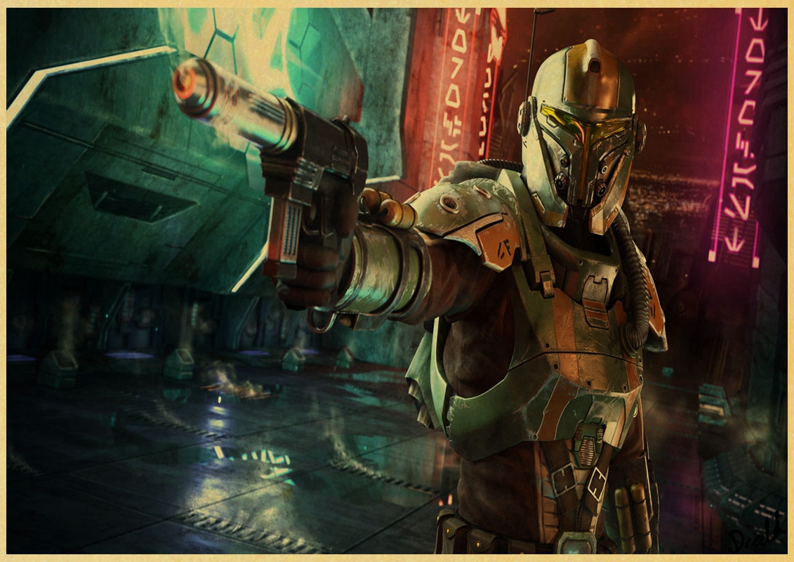 Star Wars Old Republic Vintage Paper Poster Wall Painting Home 42x30 Cm 30x21 - 6