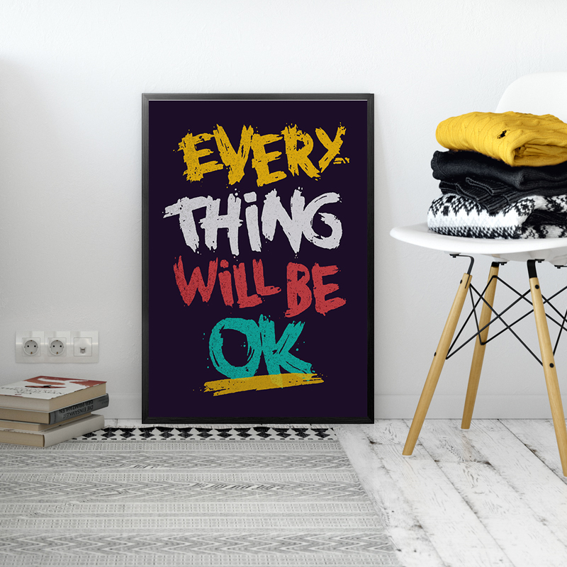 Wall Pictures Print On Canvas Vintage Quote Art Painting Study Room Poster Inspiration Newbility - 4