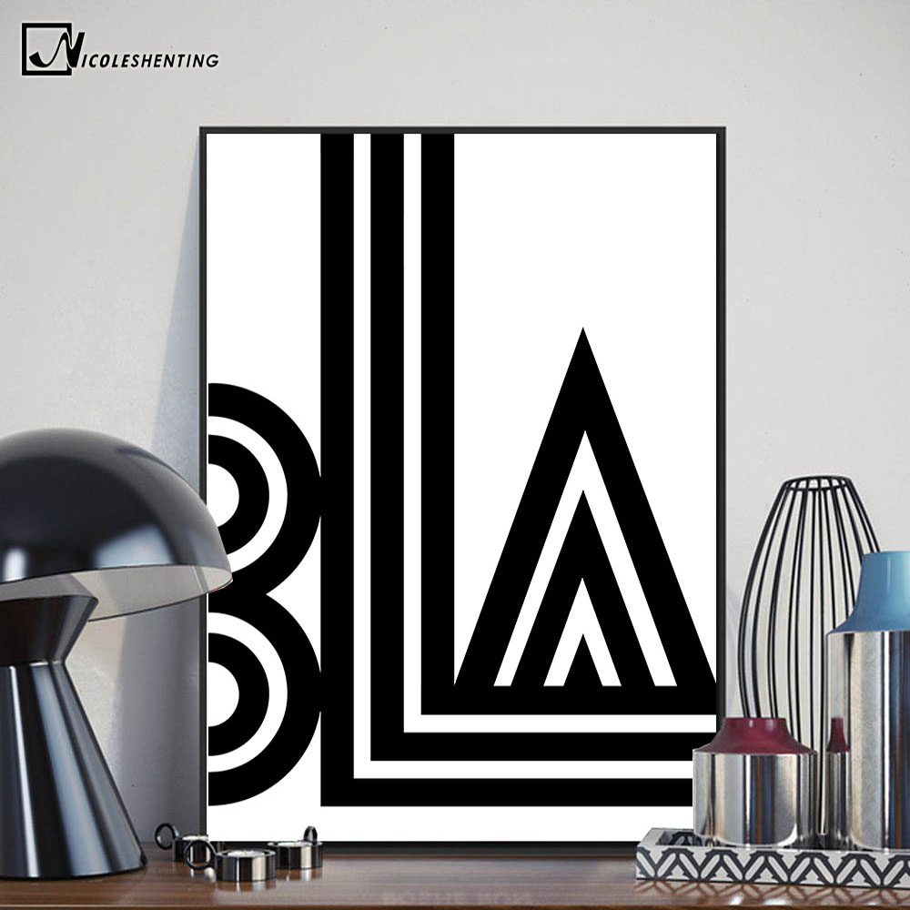 Trippy Eye Abstact Vintage Poster Prints Black White Minimalist Wall Art Canvas Painting Picture Nordic Home - 4