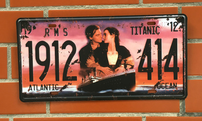 Vintage License Plate Wall Art Craft Metal Painting Iron Bar Home 15x30cm Sticker Tin Sign - 3