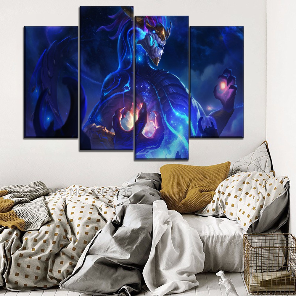 Canvas Painting 3 Piece Home Decorative Living Room Wall Game Poster Modern Print Type League Legends Aurelion Sol Picture - 4