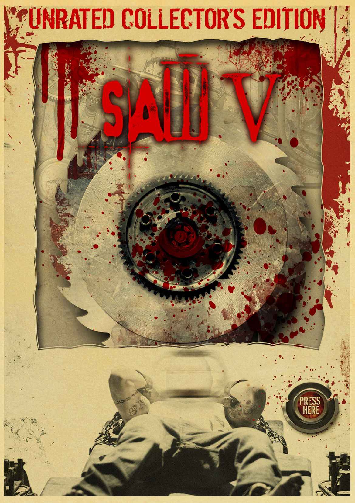 Vintage Classic Horror Movie Saw Poster Home Furnishing Decoration Kraft Paper Retro Printed Room Wall Painting - 5