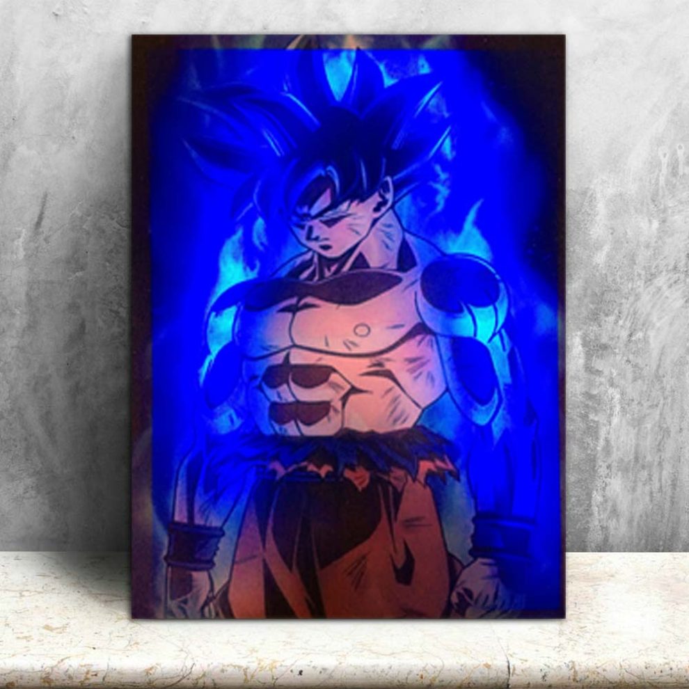 Dragon Ball Super Goku Led Canvas Wall Art Decorative Picture Poster