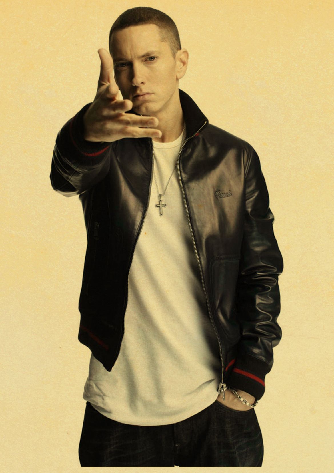Vintage Singer Eminem Poster Painting Kraft Paper Home Bar Wall - 2