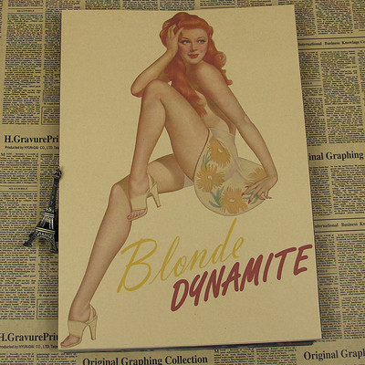 Vintage Paper Retro Poster - Pin Up -posters Cudi Postervintage Home Wall Sticker - 5