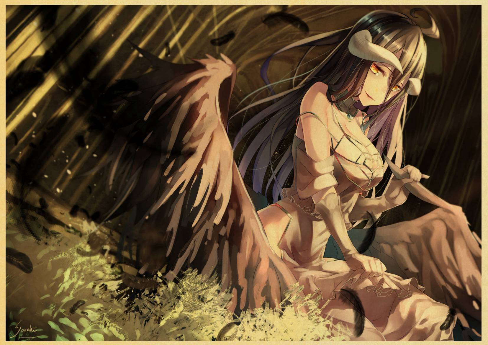 Vintage Overlord Retro Poster Home Living Room Kraft Painting Wall Stickers Decals - 2