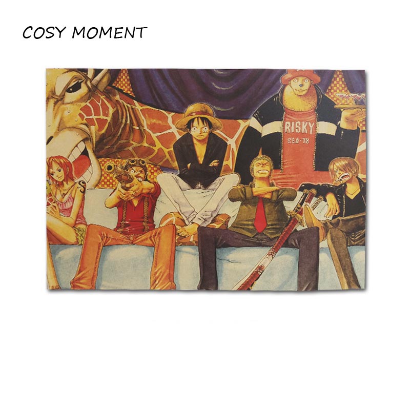 Cosy Moment One Piece Posters Home Wall Art Vintage Stickers Retro Poster Cafe Pub Cp005 - 6
