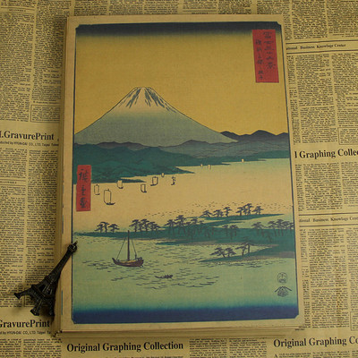 Kanagawa Japan Ukiyo-e Decorative Painting Core Bar Counter Adornment Kitchen Retro Vintage Poster - 2