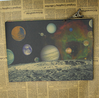 Astronomy Amp Space Vintage Retro Matte Kraft Paper Poster Wall Sticker Home Decora Earth Galaxy Moon Solar System Planets - 3