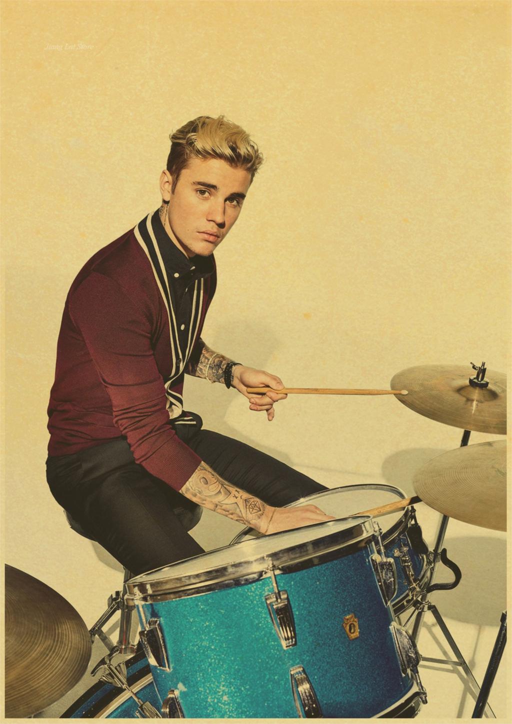 Friends Justin Bieber Vintage Paper Poster Wall Painting Home Decoration 42x30 Cm 30x21 - 3