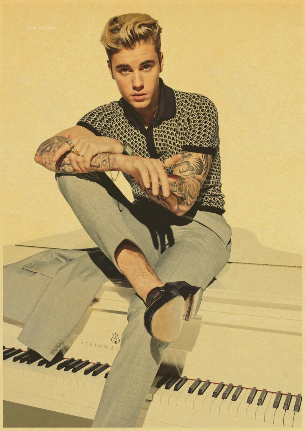 Friends Justin Bieber Vintage Paper Poster Wall Painting Home Decoration 42x30 Cm 30x21 - 4