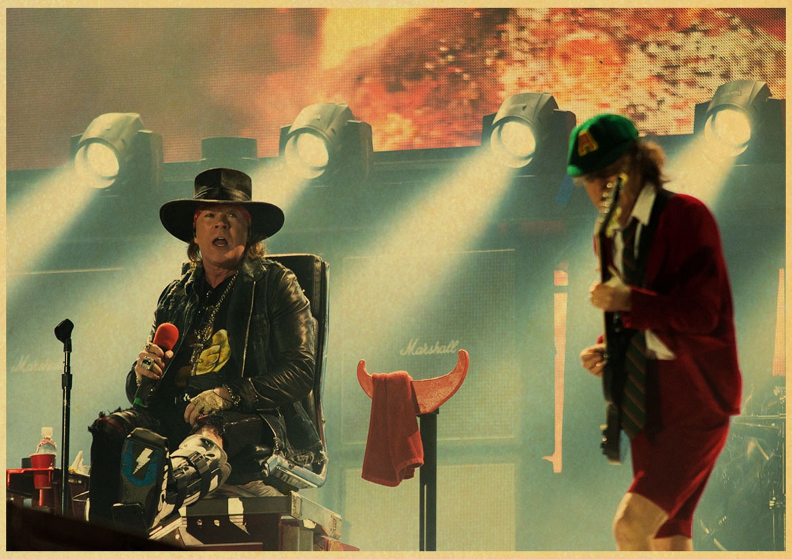 British Rock Band Led Zeppelin Retro Poster Vintage Wall Home Bar Cafe Core Decorative Painting - 4