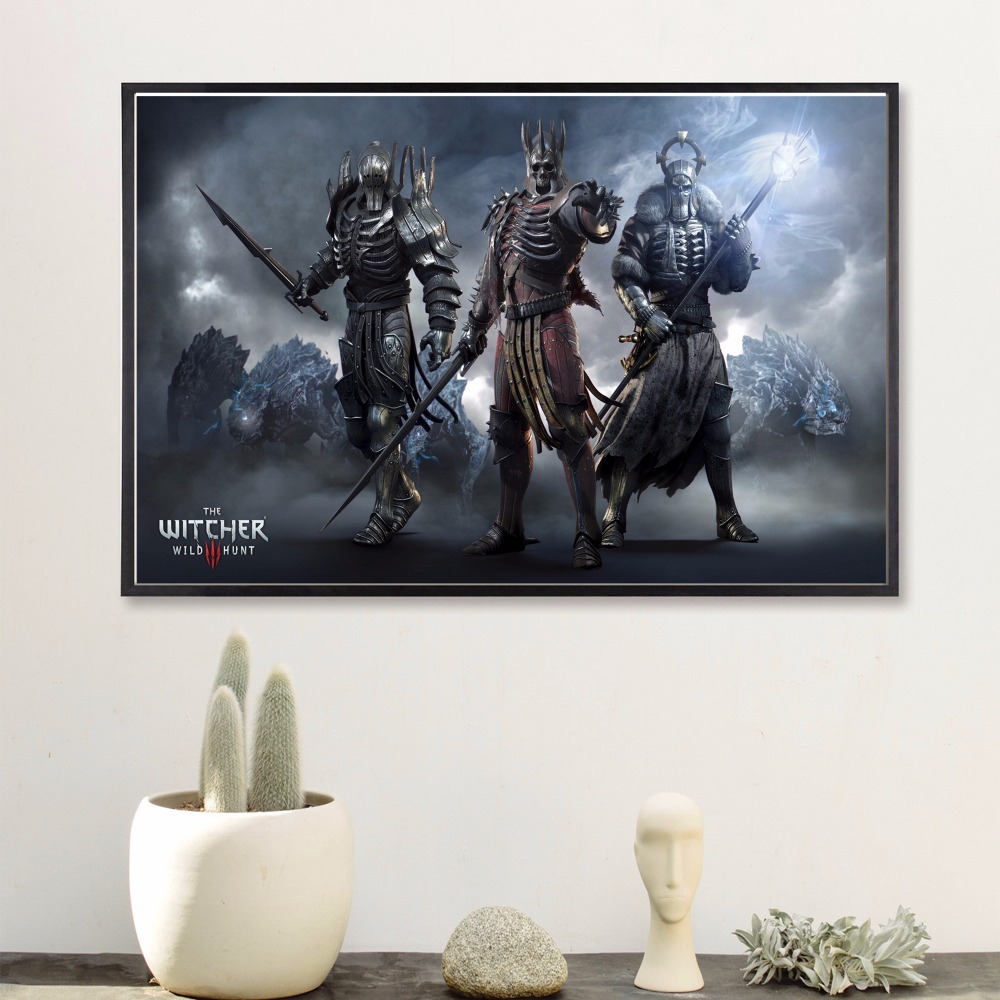Witcher 3 Game Vintage Canvas Art Print Painting Poster Room Home Wall Picture No Frame - 5
