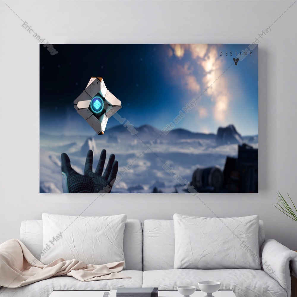 Destiny Game Vintage Canvas Art Print Painting Poster Room Home Wall No Frame - 2