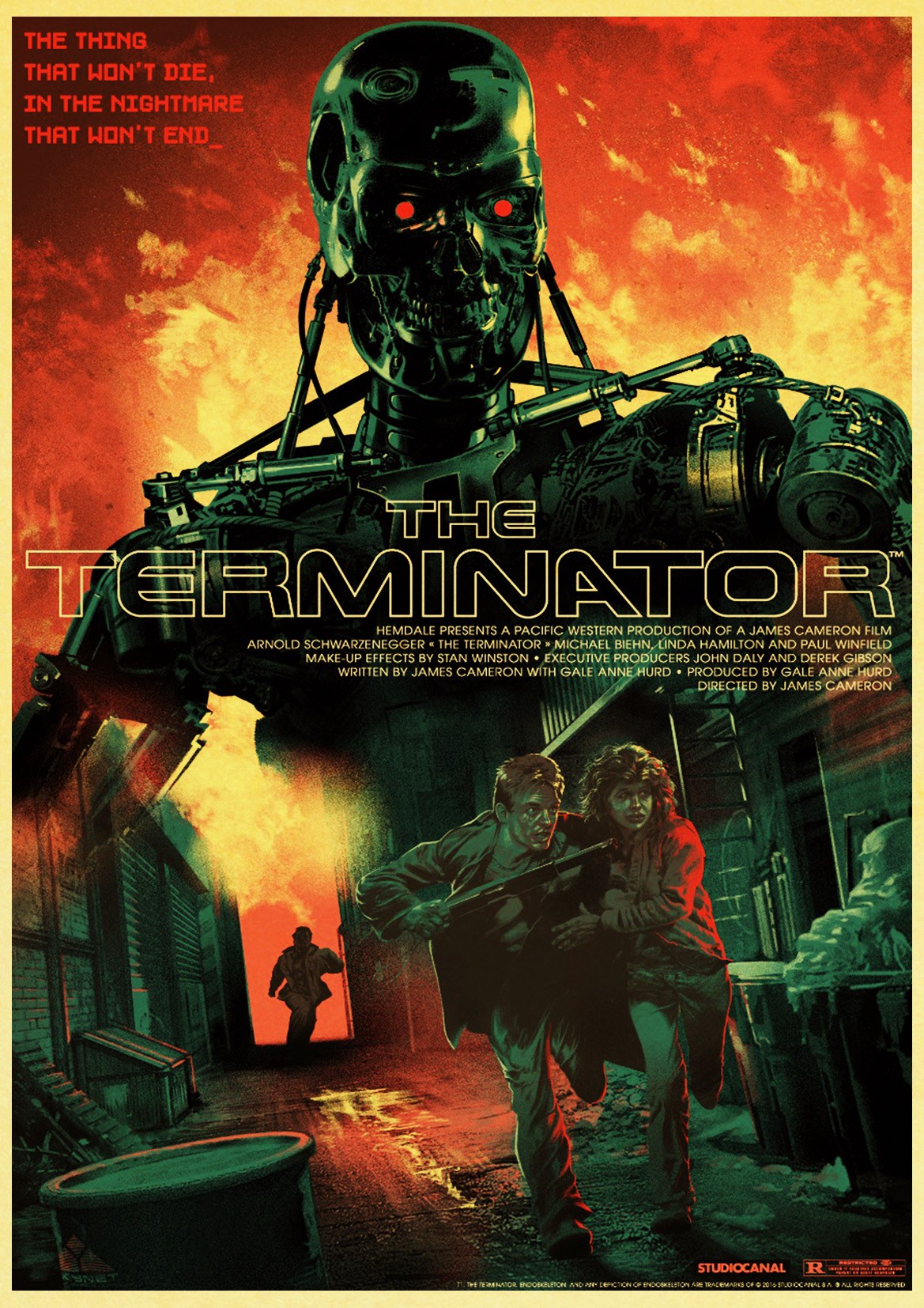 Vintage Posters Terminator Old Wall Home Retro Poster Paintings Printed - 3