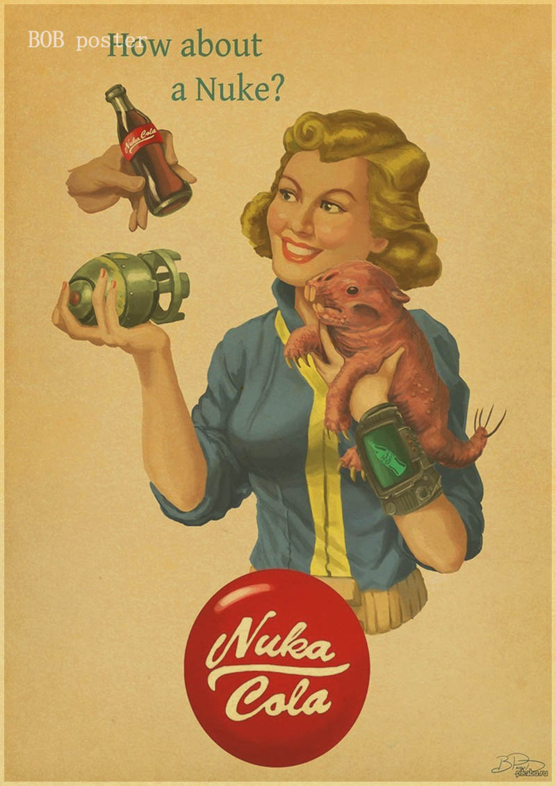 Vintage Posters Rock Fallout Game Wall Home Retro Poster Paintings Prints - 4
