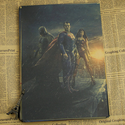 Vintage Dc Comics Batman Joker Hd Poster Retro Kraft Paper Bar Cafe Home Painting Wall Sticker - 4