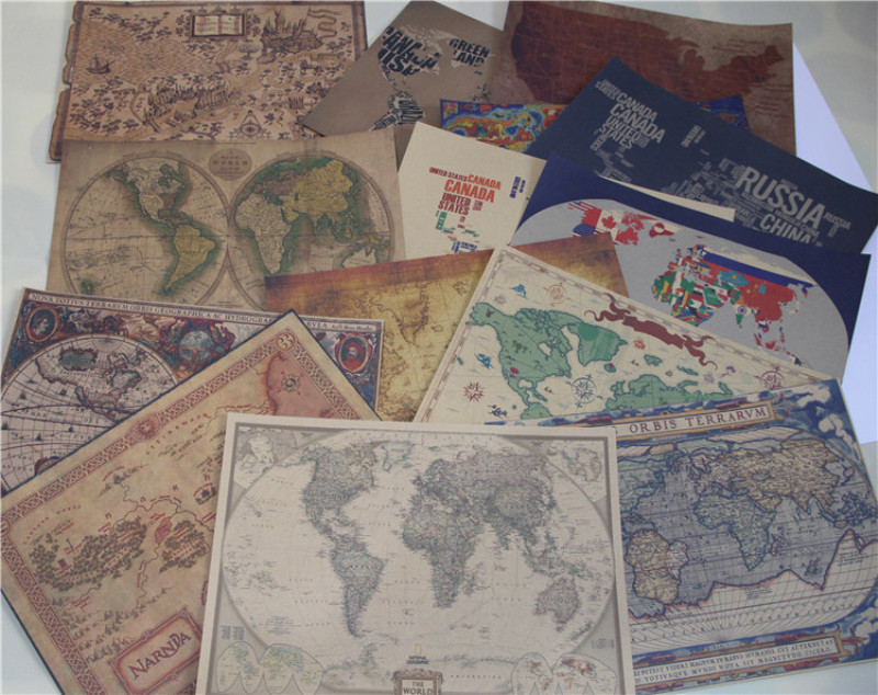 Vintage Hairdresser Tattoos Patterned Posters Kraft Paper Interior Painting Restoring Wall Sticker Barber Shop Home D - 3